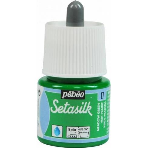 Thumbnail - Pebeo, Künstlerfarbe + Bastelfarbe, Setasilk (Wiesengrün, 45 ml)