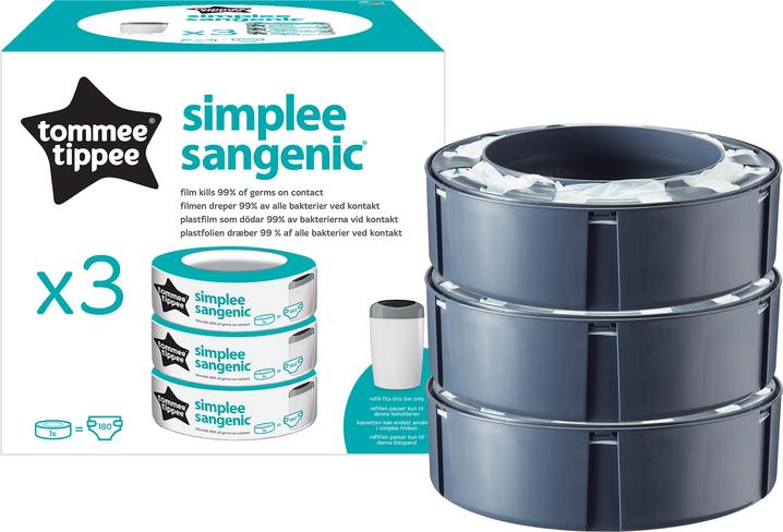 Image du produit Sangenic Cassettes de recharge simple (3 pièces) (3 x)