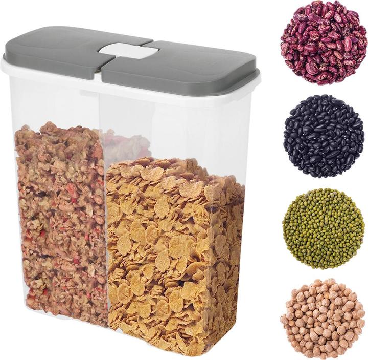 Actual product image Excellent Houseware Storage tin with 2 compartments, 2850 ml (2.85 l)