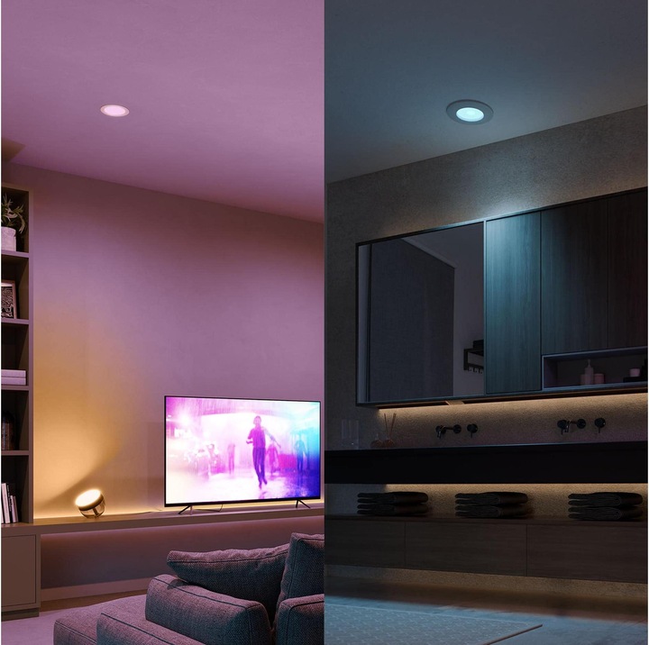 Produktbild Philips Hue White & Color Ambiance Slim Recessed (650 lm)