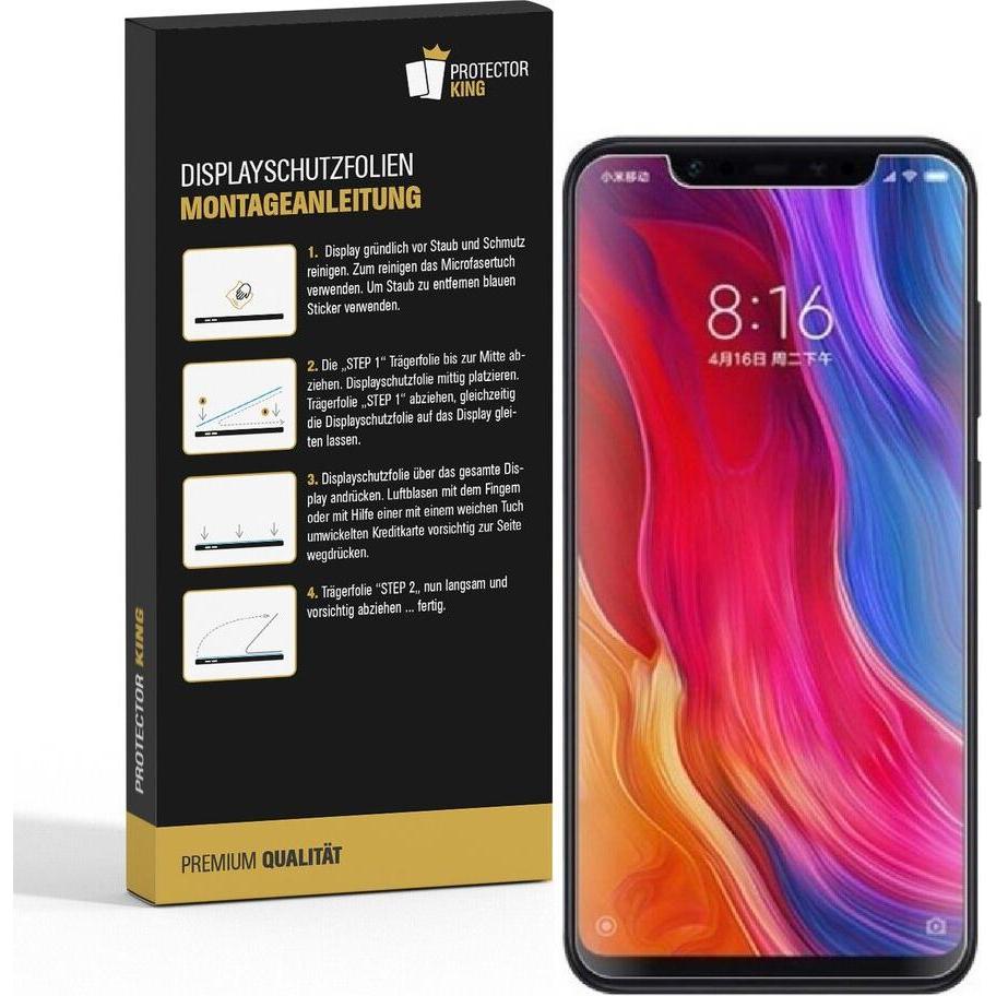 Thumbnail - Protectorking 3x Premium Displayschutzfolie 3D KLAR (3 Stück, Xiaomi Mi 8), Smartphone Schutzfolie