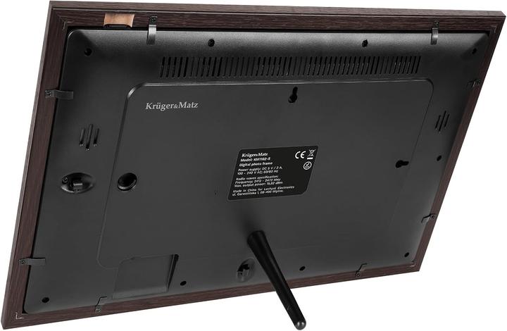 Produktbild Krüger&Matz Kruger&Matz digitaler Bilderrahmen FRAMEO Wi-Fi 15" Holzrahmen (15", 720p, 1080p)