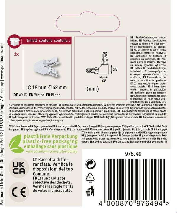 Produktbild Paulmann URail L-Verbinder