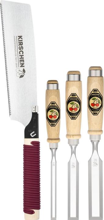 Immagine prodotto Kirschen Set di scalpelli 1195 SB con sega giapponese 4 pezzi in scatola (10 mm)