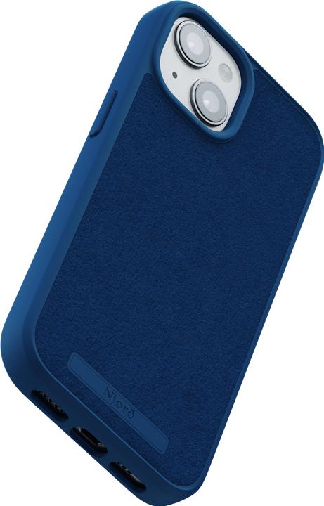 Image du produit Njord Étui rigide en daim MagSafe bleu marine (Apple iPhone 15)