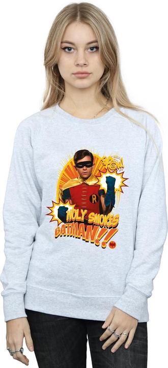 Actual product image Womens/Ladies Batman TV Series Holy Smokes Sweatshirt (XL)