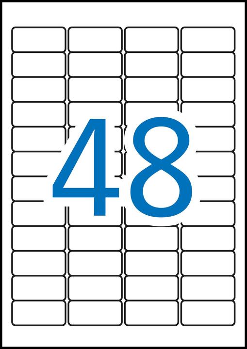 Actual product image Apli Weatherproof foil labels, 45.7 x 21.2 mm, whiteá