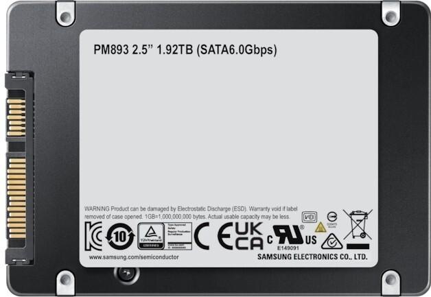 Actual product image Samsung PM893 bulk (480 GB, 2.5")