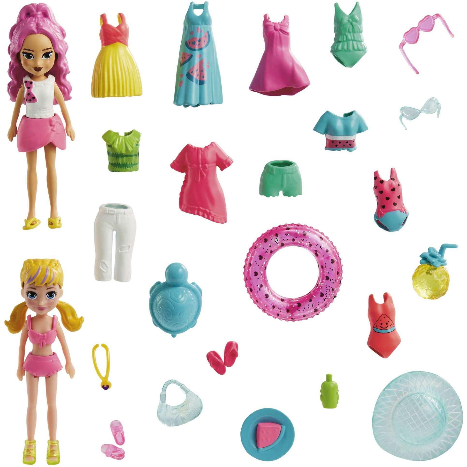 Thumbnail - Mattel Polly Pocket Dolls Fruity Pool Fun Fashon Pack for 4+ years HKV95