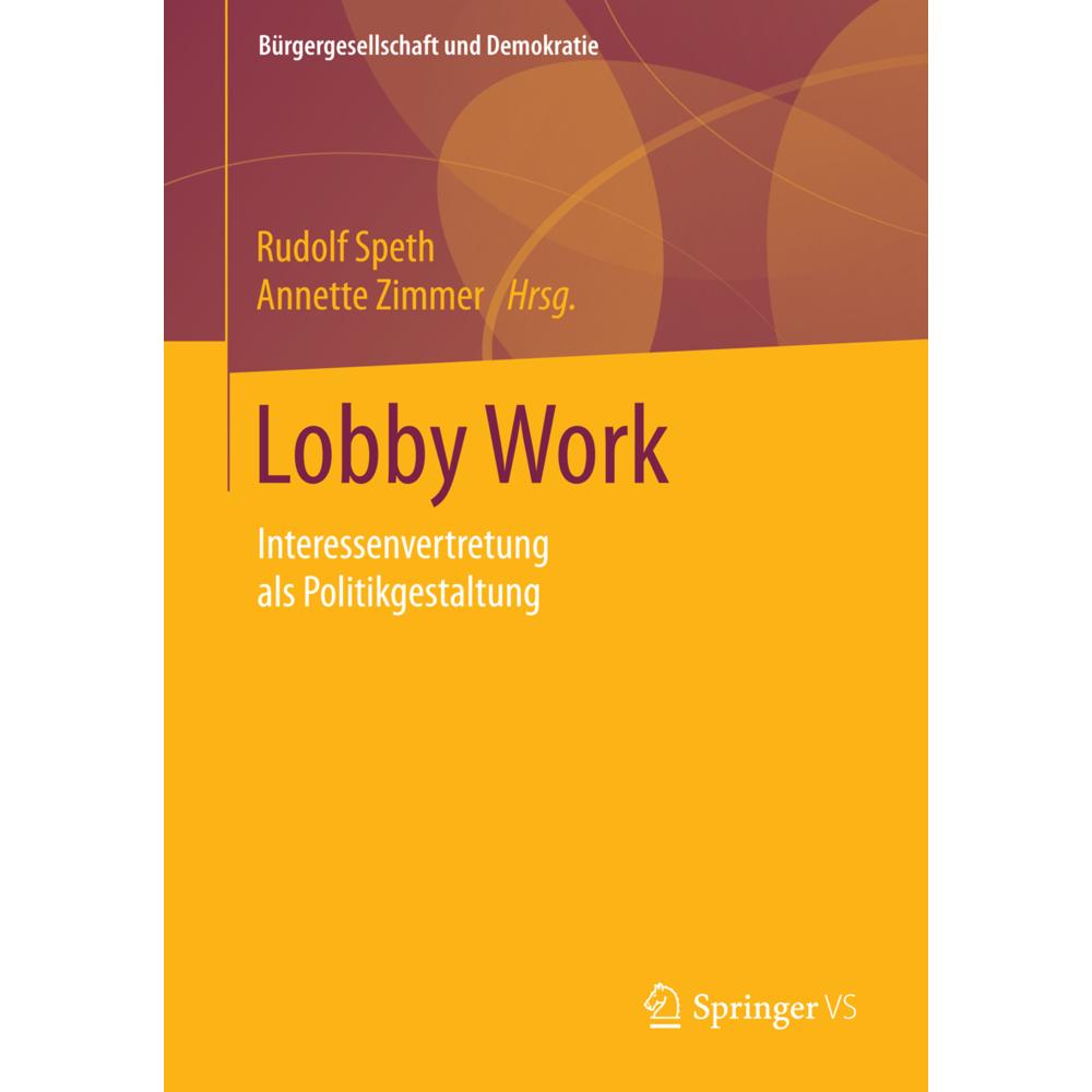 Lobby Work, Fachbücher von Rudolf Speth, Annette Zimmer