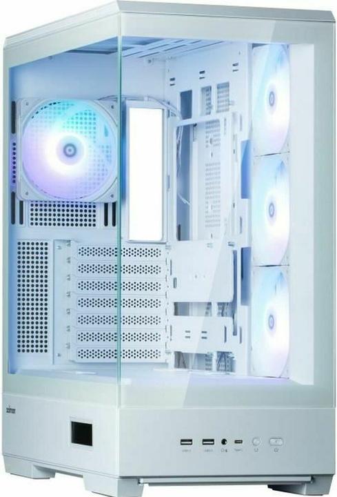 Produktbild Zalman GHE P50 DS ATX Geh??use Tempered Glass Panoramic View - Wei?? (ATX, mATX, Mini-ITX)