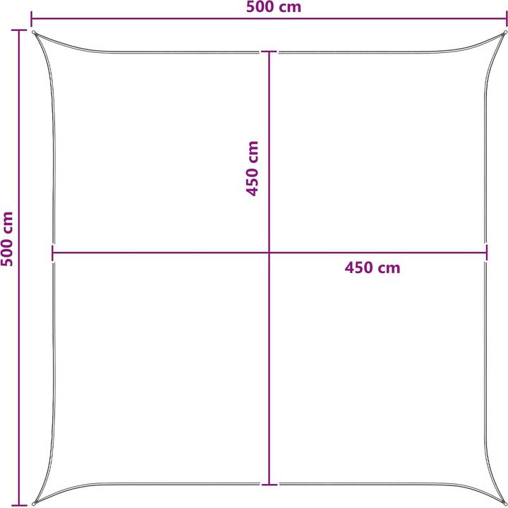 Produktbild vidaXL Sonnensegel (500 x 500 cm)