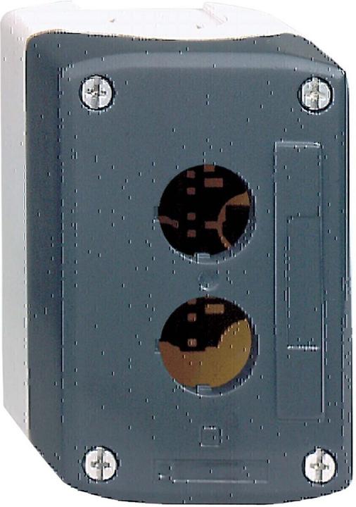 Produktbild Schneider Electric Tastergehäuse 22mm 2 Loch grau