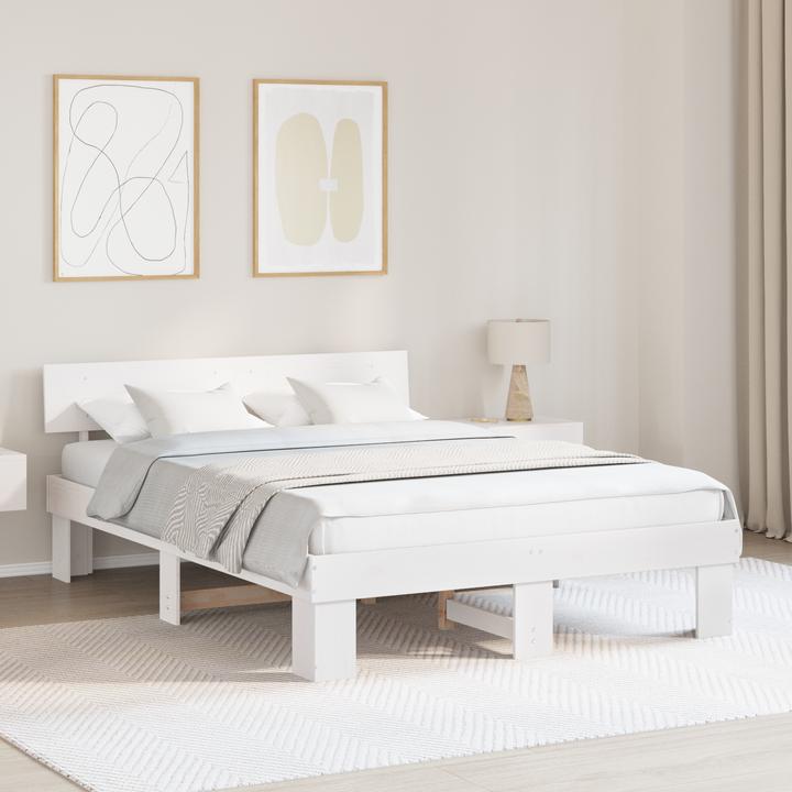 Actual product image vidaXL Moderner Bettrahmen (140 x 200 cm)
