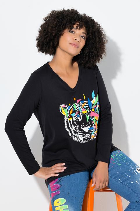 Image du produit Angel of Style T-shirt motif tigre, coupe évasée (48)