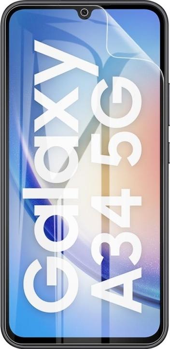 Actual product image Screenguard 100% Display Protection Film Samsung Galaxy A34 5G Crystal Clear (1 Piece, Samsung Galaxy A34 5G)