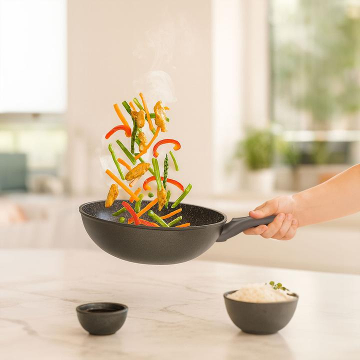 Produktbild Stoneline Gourmundo Wok 30 cm, Made in Germany (Wok Pfanne, Aluminium)