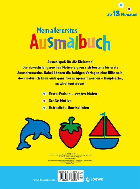 Immagine prodotto Il mio primissimo libro da colorare (Apple)