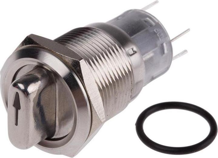 Produktbild RS PRO Switch ILL Rotary selector 19mm Red 12V