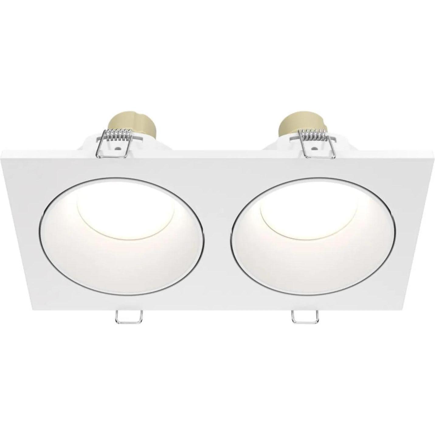Maytoni, Wandleuchte + Deckenleuchte, Zoom Downlight, Einbauleuchte 2x GU10 Weiss IP65 (GU10)