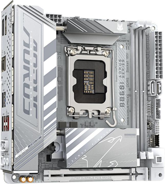Productafbeelding Gigabyte B860I AORUS PRO ICE (LGA 1851, Intel B860, Mini-ITX)