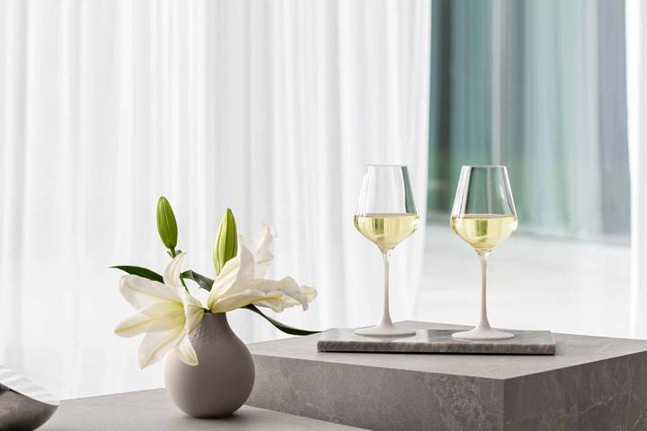 Actual product image Villeroy & Boch White wine glass, set of 4 Manufacture Rock blanc (38 cl, 4 Glasses, White wine glasses)
