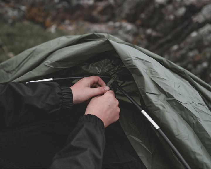 Actual product image Easy Camp Kuppelzelt Setesdal 2 (olivgr?n, mit Tunnel-Vorbau, Modell 2025) (Dome tent, 3 kg, 2 persons)