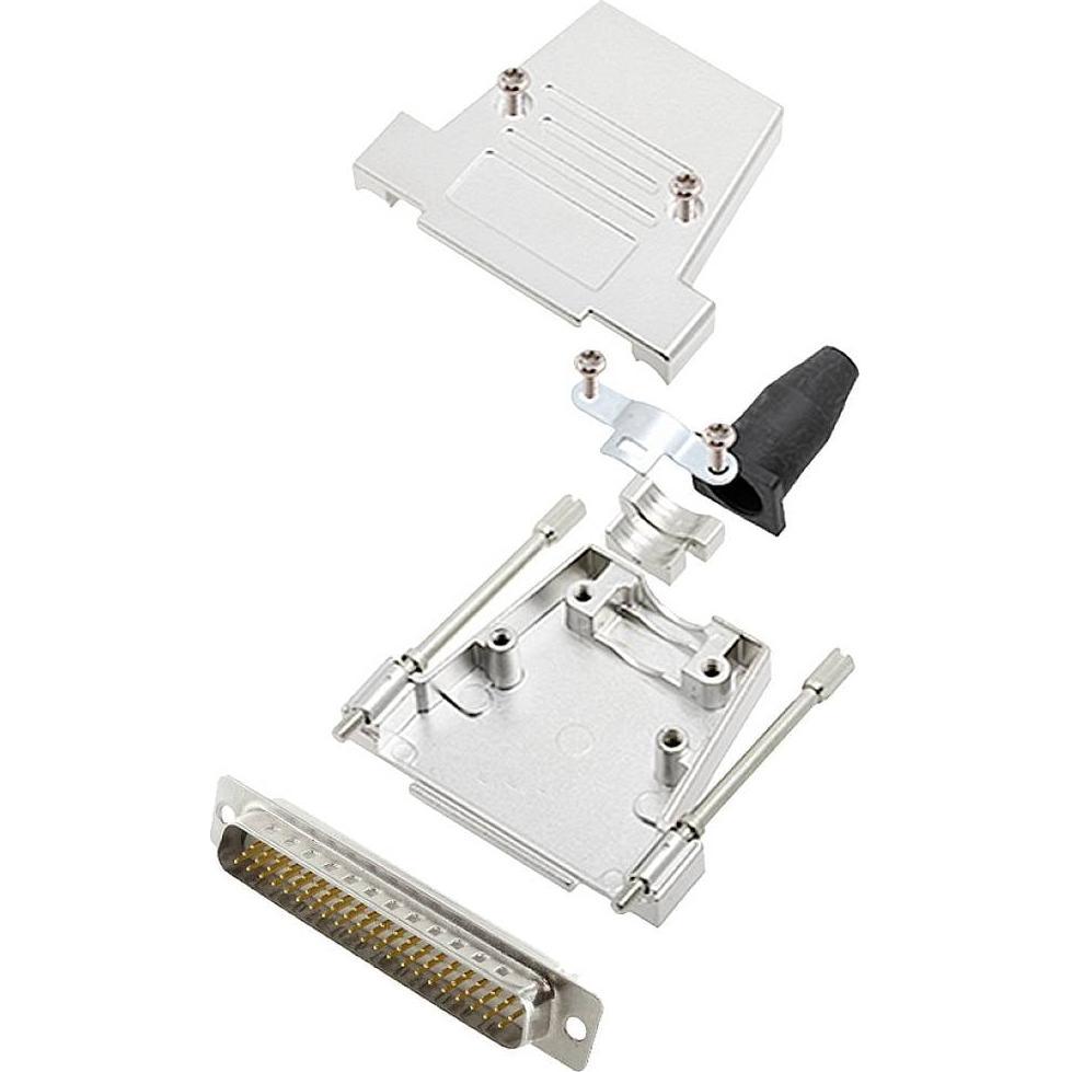 Encitech DTSL37-LJSRG-T-HDP62-W-K 6355-8041-04 D-SUB Stiftleisten-Set 180 ° Polz, Elektronikkabel + Stecker