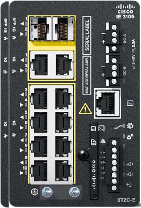 Cisco Catalyst IE3105 Managed L2 Gigabit Ethernet (10/100/1000) Black (10 Ports)