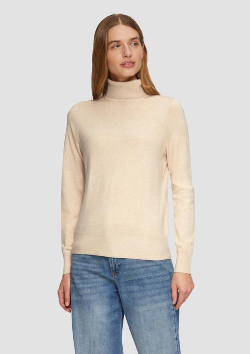Image du produit S.Oliver Strickpullover Feinstrickpullover mit Rollkragen (46)