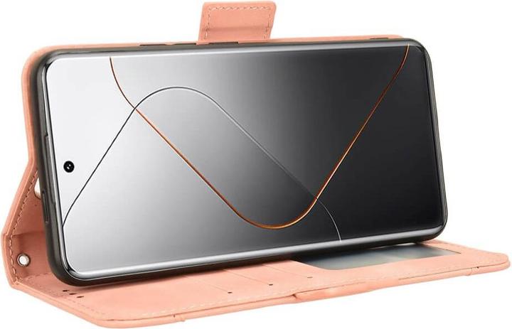 Produktbild Cover-Discount Xiaomi 14 Pro - Etui viele Kartenfächer rosa (Xiaomi 14 Pro)