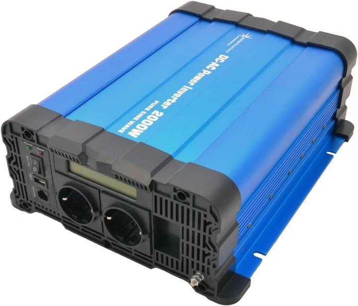 Produktbild Solartronics Spannungsomformer 2000W Pure Sinus 24V mit Display für LiFePO4 und Bleibatterien