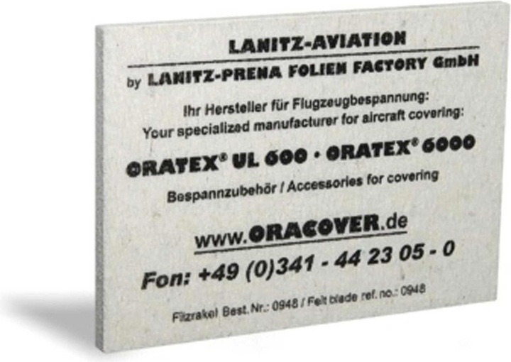 Image du produit Oracover raclette en feutre 10x14cm