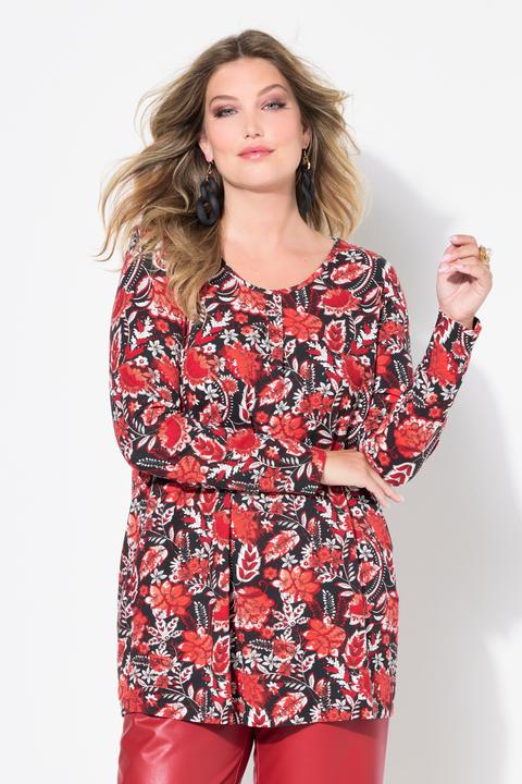 Immagine prodotto Miamoda T-Shirt, A-Linie, florales Muster, Langarm (42)