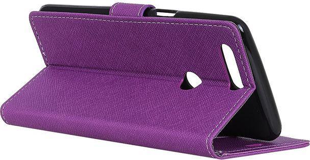 Image du produit MU Classic Housse en cuir avec motif en croix (OnePlus 5T)