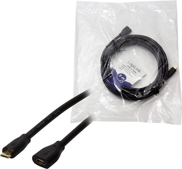 Actual product image LogiLink CU0124 (3 m, USB 2.0)