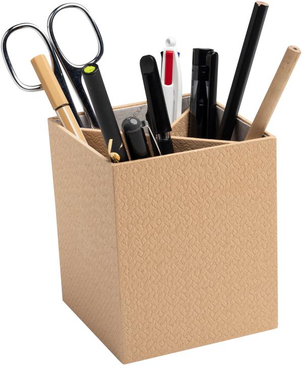 Image du produit Exacompta Pot à crayons 3 compartiments OfficeByMe - Beige