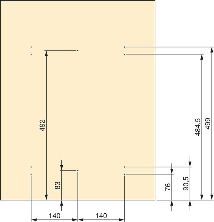 Produktbild Emuca Recyclingbehälter für die Küche mit Bodenbefestigung und manueller Auszug (70 l)