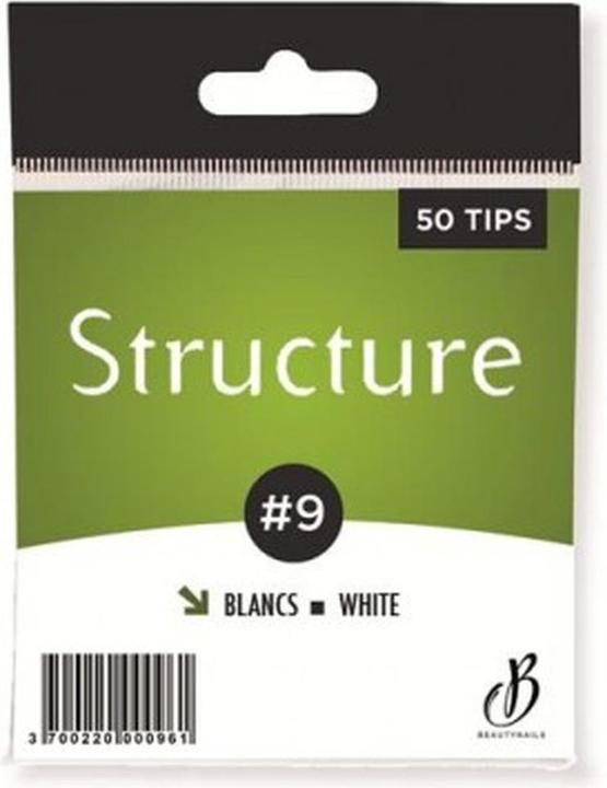 Actual product image Beautynails Bna White Structure Tips N09 X50 (Artificial nails)
