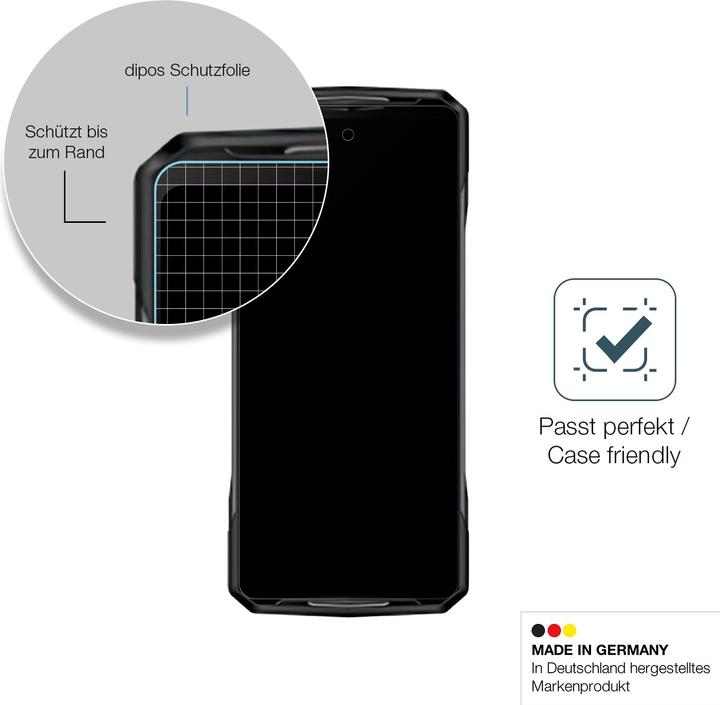 Produktbild Dipos Anti-Shock Displayschutz Matt 9H (1 Stück, Doogee N40 Pro)