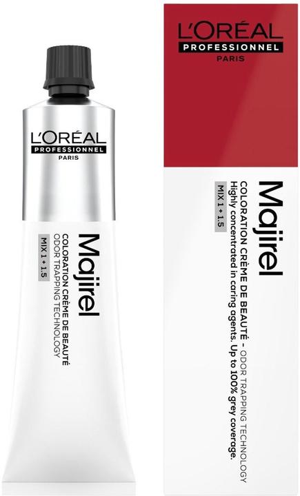 Actual product image L'Oréal Professionnel L'Oréal Majirel 6,66 Dunkelblond Tiefes Rot 60 ml (6.66 Dark blonde Deep red)
