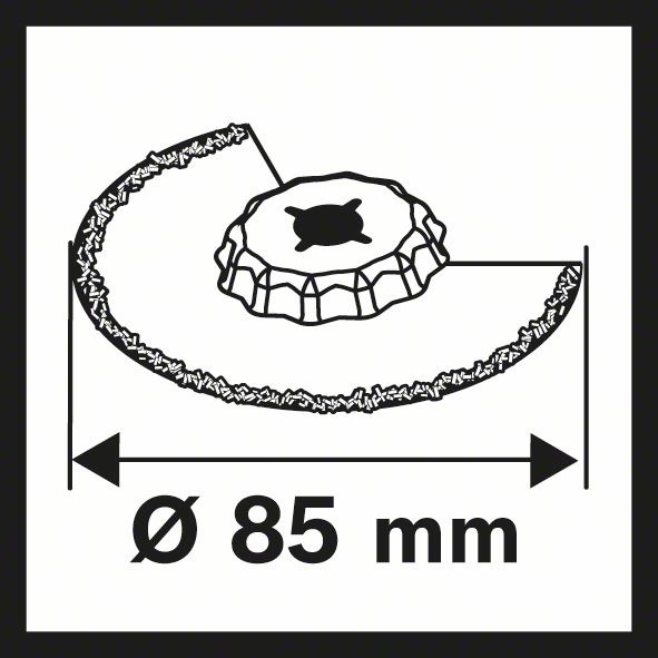 Produktbild Bosch Professional Zubehör Carbide-RIFF Segmentsägeblatt ACZ 85 RT3, 85 mm, 10er-Pack
