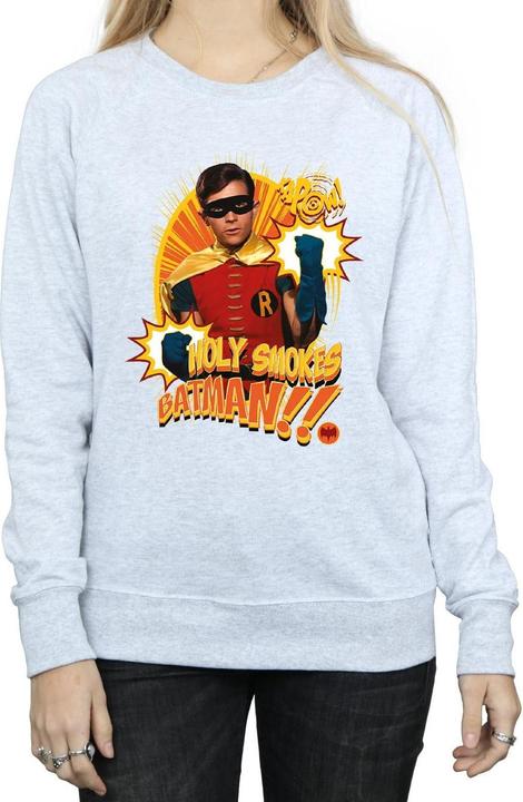 Actual product image Womens/Ladies Batman TV Series Holy Smokes Sweatshirt (XL)