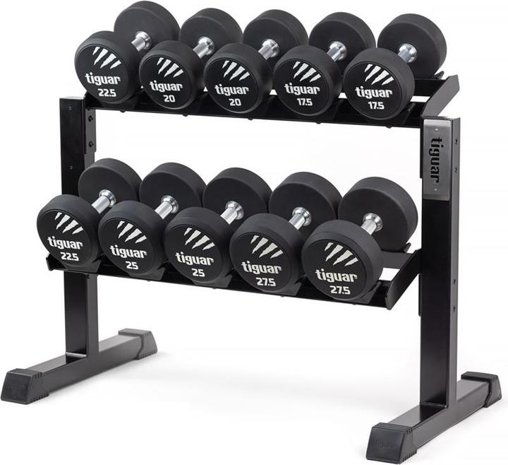 Actual product image Tiguar Hantelständer mit Caps – Erweiterungselement für modulare Hantelracks, Ablagen mit Profilcaps