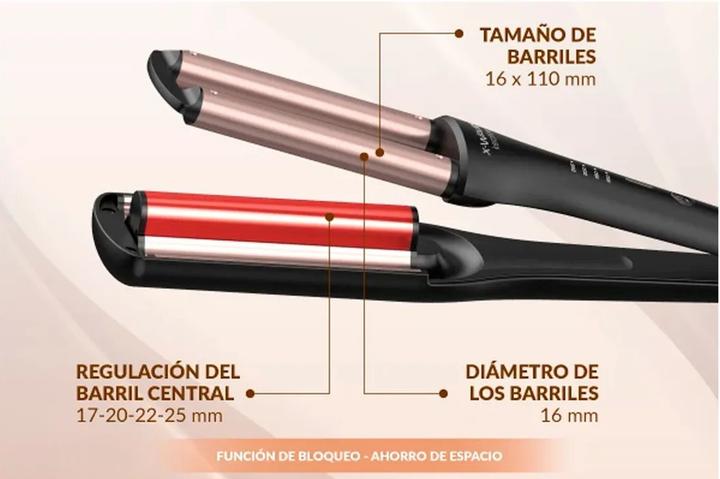 Actual product image GAMA GC4010 Curling Iron 4 Temperature Levels