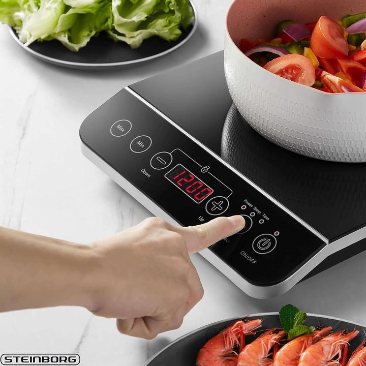 Actual product image Steinborg Induktionskochplatte mit Touch Bedienfeld