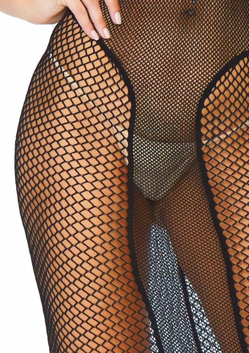 Produktbild Leg Avenue Halter duel net backless dress (One Size)