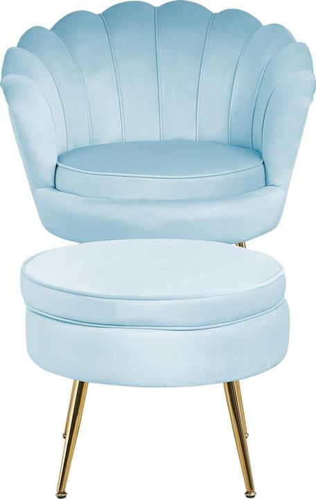 Produktbild SalesFever Sitzpouf silberblau