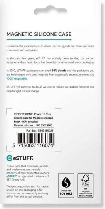 Produktbild eSTUFF INFINITE ROME iPhone 15 Plus (Apple iPhone 15 Plus)