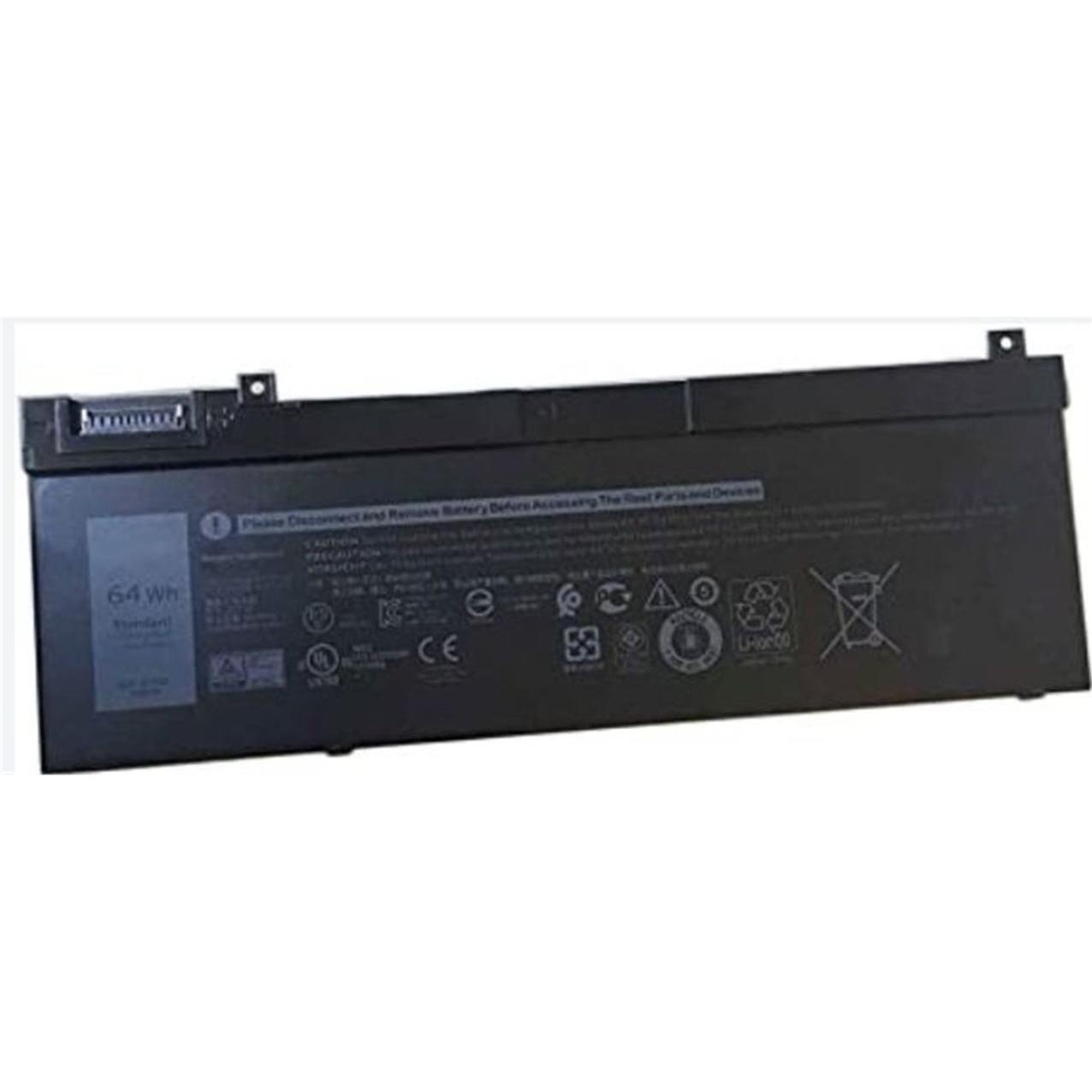 Dell Battery, 64WHR, 4 Cell (4 Zellen), Notebook Akku, Schwarz